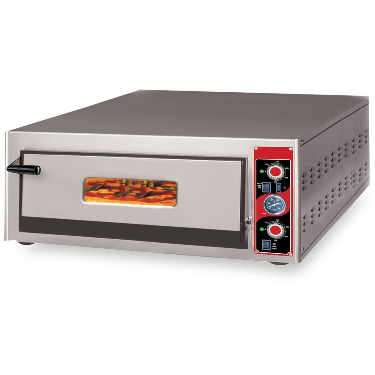 Cuptor electric pentru pizza cu termometru, o cameră, 4x30 cm