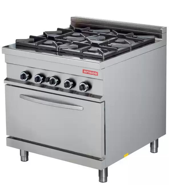 Masina de gatit cu 4 arzatoare si cuptor, alimentare gaz, putere 32 +7.5 kw