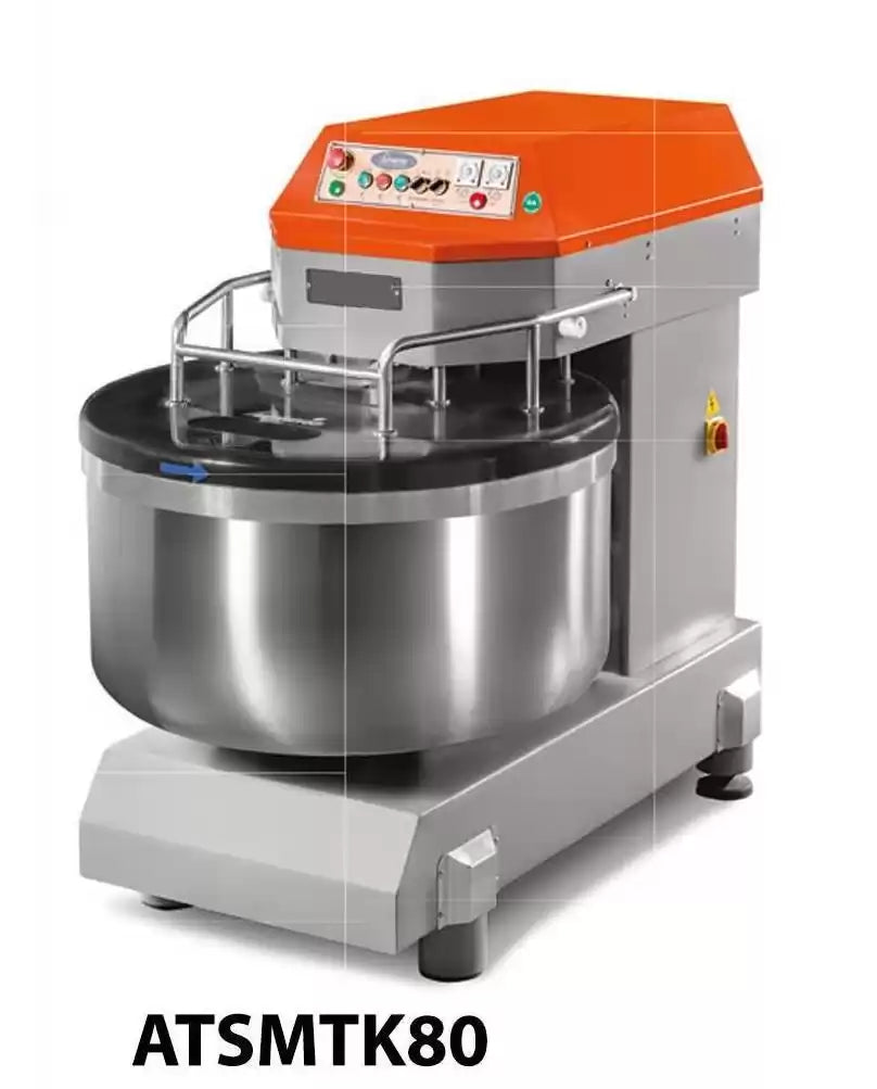 Mixer spiral (Capacitate aluat 120 Kg, Capacitate faina 75 Kg), ATSMTK 80