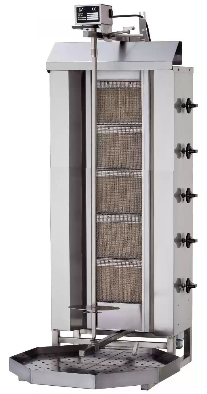 Rotisor Kebab pe gas, 5 arzatoare, KLGTTK 222