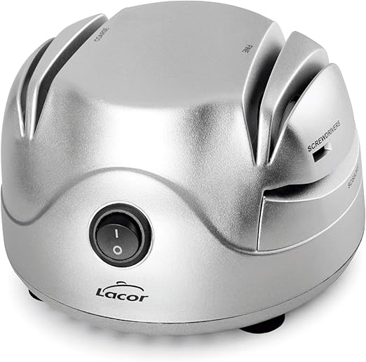 Ascuțitor Electric Rotund pentru Cuțite cu Cap Rotativ și Suport cu Ventuze