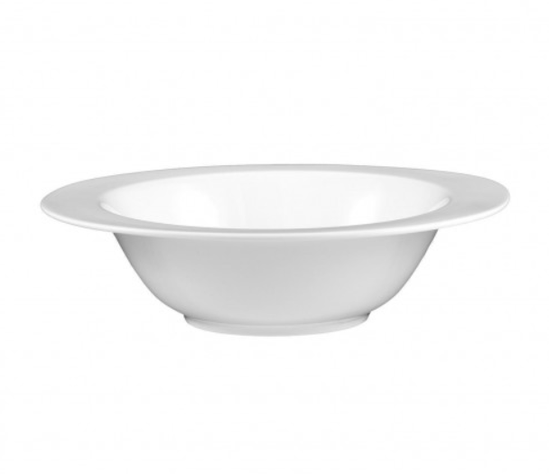 Bol Opal – 24 cm, Porţelan Alb, Model Mandarin