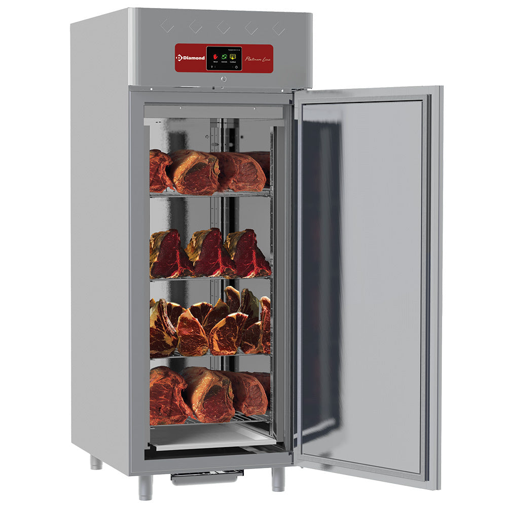 Cabină Ventilată pentru Maturarea Cărnii – 850L, 1 Ușă, Capacitate 20x GN 2/1, Touch Screen