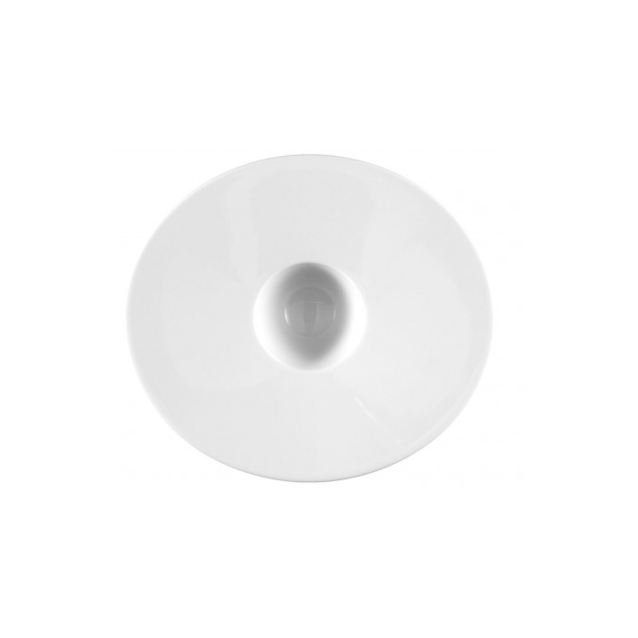 Farfurie Adâncă Ovală – 19 cm, Porțelan Alb, Model Mandarin
