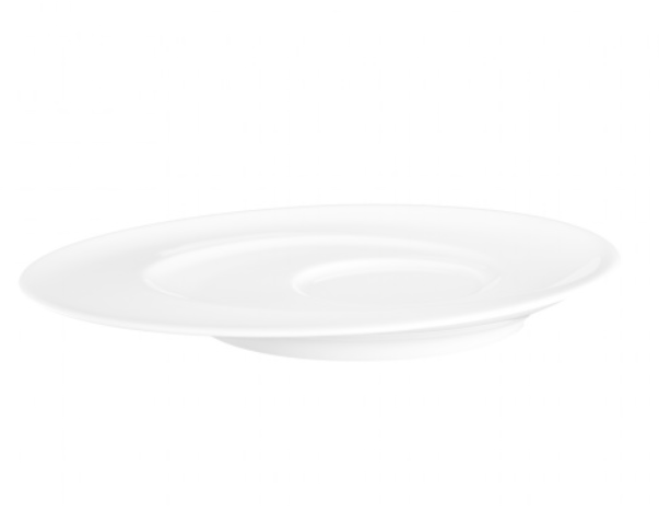 Farfurioară Rotundă – 17 cm, Porțelan Alb, Design Reliefat, Model Paso