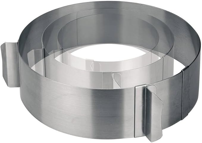 Inel Reglabil pentru Cofetărie – Inox Extensibil 16–30 cm