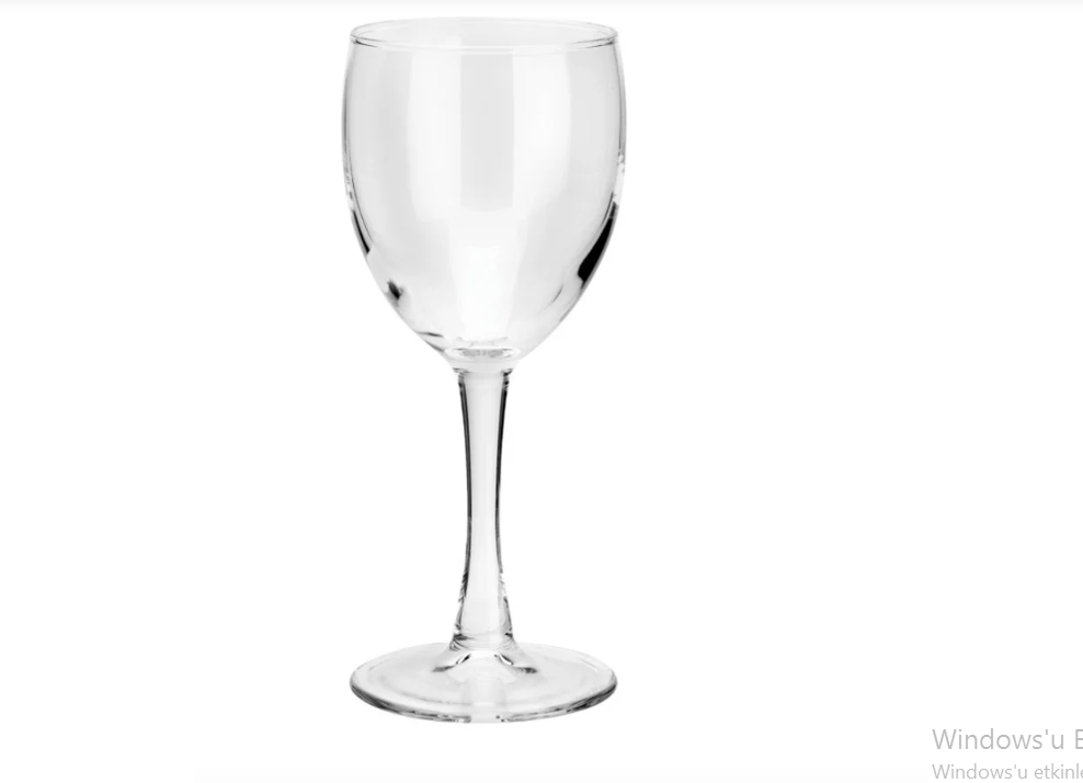 Set de 12 pahare de vin alb marcate – sticlă securizată, design contemporan, 230 ml