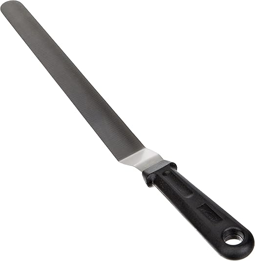 Spatulă Lungă Unghiulară cu Mâner Solid, 30 cm, Negru