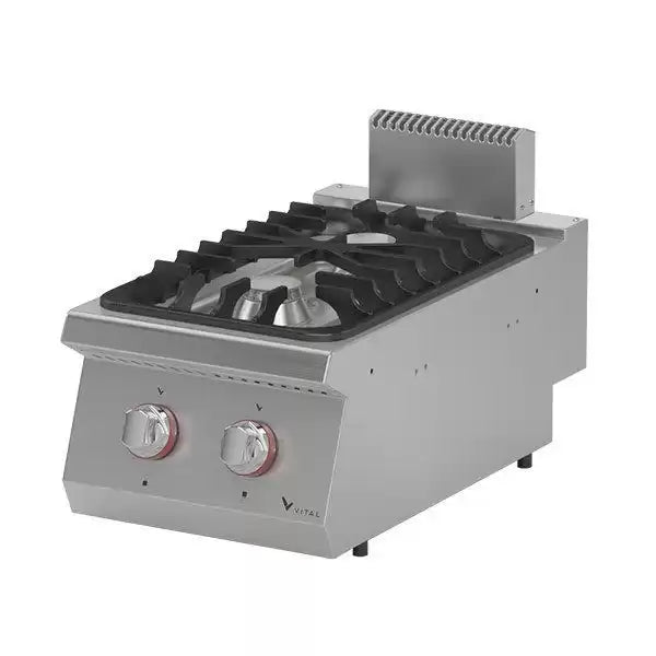 Plita cu 2 zone de gatit de banc, alimentare Gaz, putere 15 kw