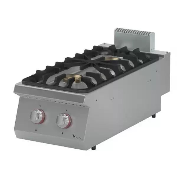 Plita cu 2 zone de gatit, alimentare Gaz, putere 20 kw