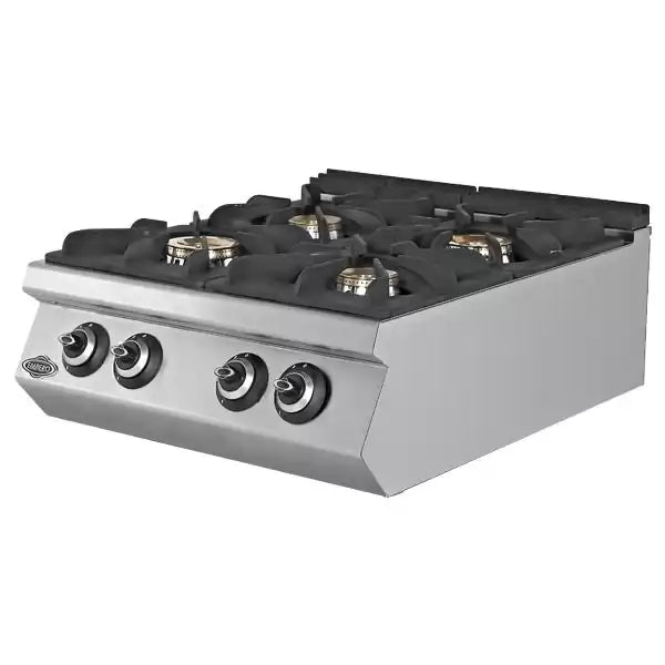 Aragaz cu 4 arzatoare de banc, alimentare gaz, putere 28.66 kw