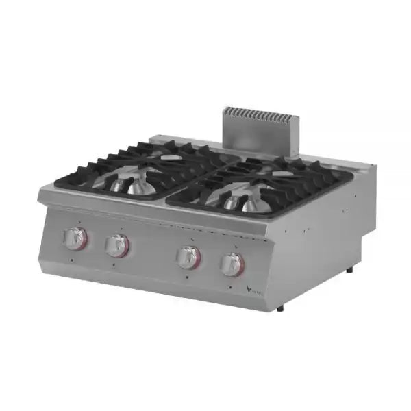 Aragaz cu 4 zone de gatit de banc, alimenare Gaz, putere 30 kw