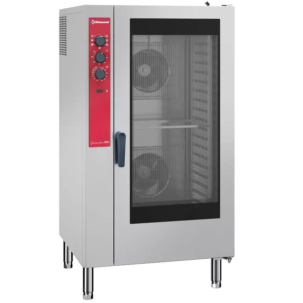 Cuptor cu convecție pe gaz, 20x GN1/1, umidificator automat