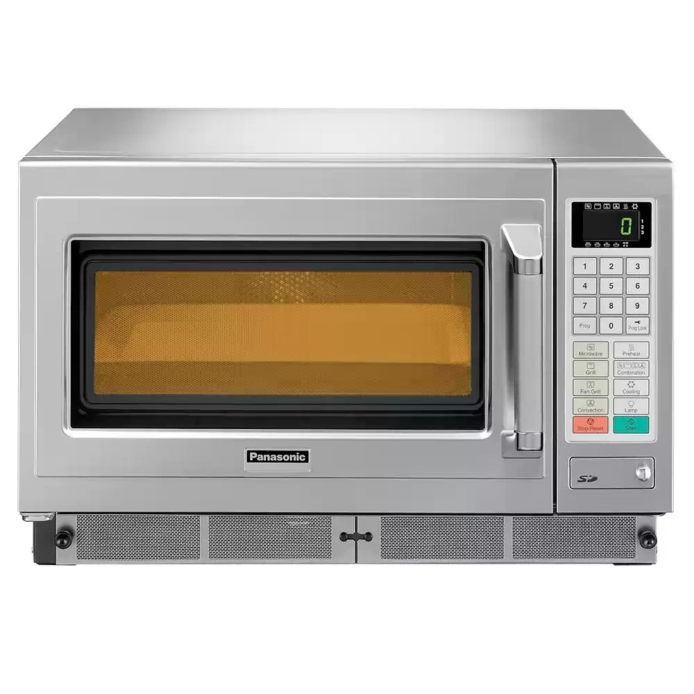 Cuptor cu microunde profesional 1350 W, oțel inoxidabil „combi”