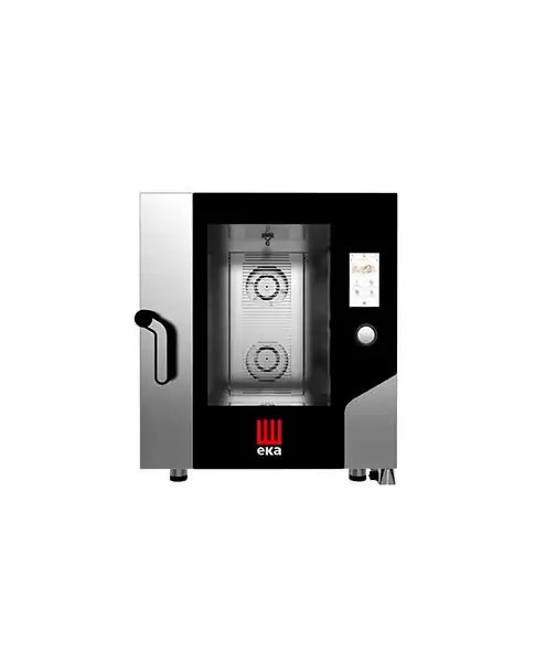 CUPTOR ELECTRIC COMBINAT CU AUR CONVECȚIE 7 TAVI 1/1 GN CU BOILER ȘI ECRAN TACTIL