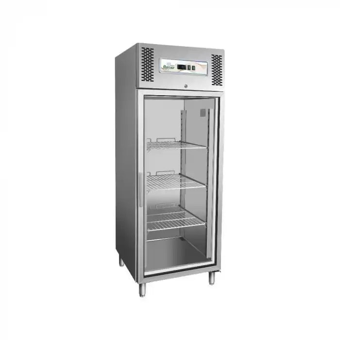 Dulap congelare inox cu usa din sticla, GN2/1, 650 litri