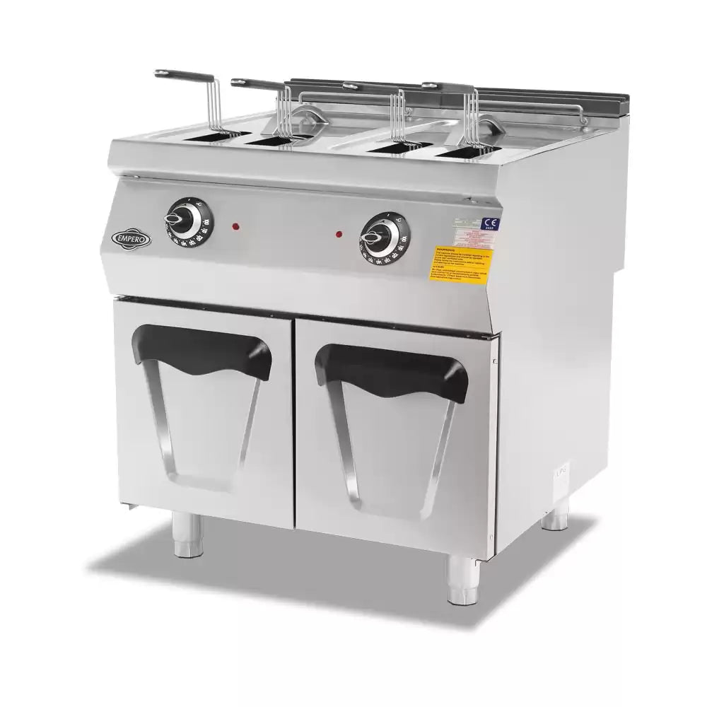 Friteuza cu dulap incorporat, Alimentare Electrica, Capacitate 14 L + 14 L, Putere 21 kw