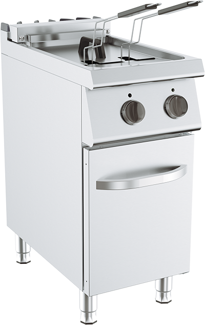 Friteuză Electrică cu 1 cuvă și dulap - 14 kW, 18 L