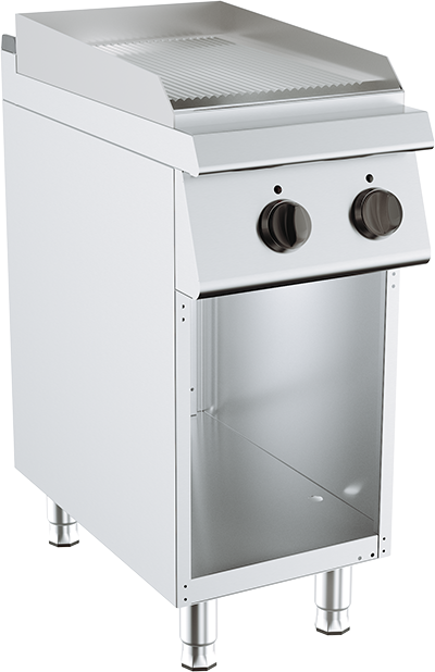 Grill Electric cu Depozitare 3,6 kW - Striat, 2 Zone de Gătit
