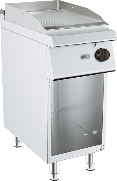 Grill Gaz cu Depozitare 6,5 kW - Striat, 1 Zonă de Gătit