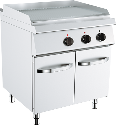 Grill Electric cu Dulap 7,2 kW - Striat, 3 Zone de Gătit