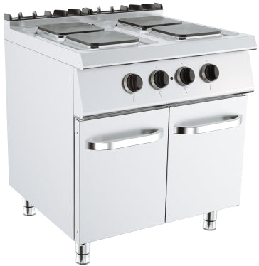 Aragaz Electric cu Dulap 10,4 kW - 4 Zone de Gătit