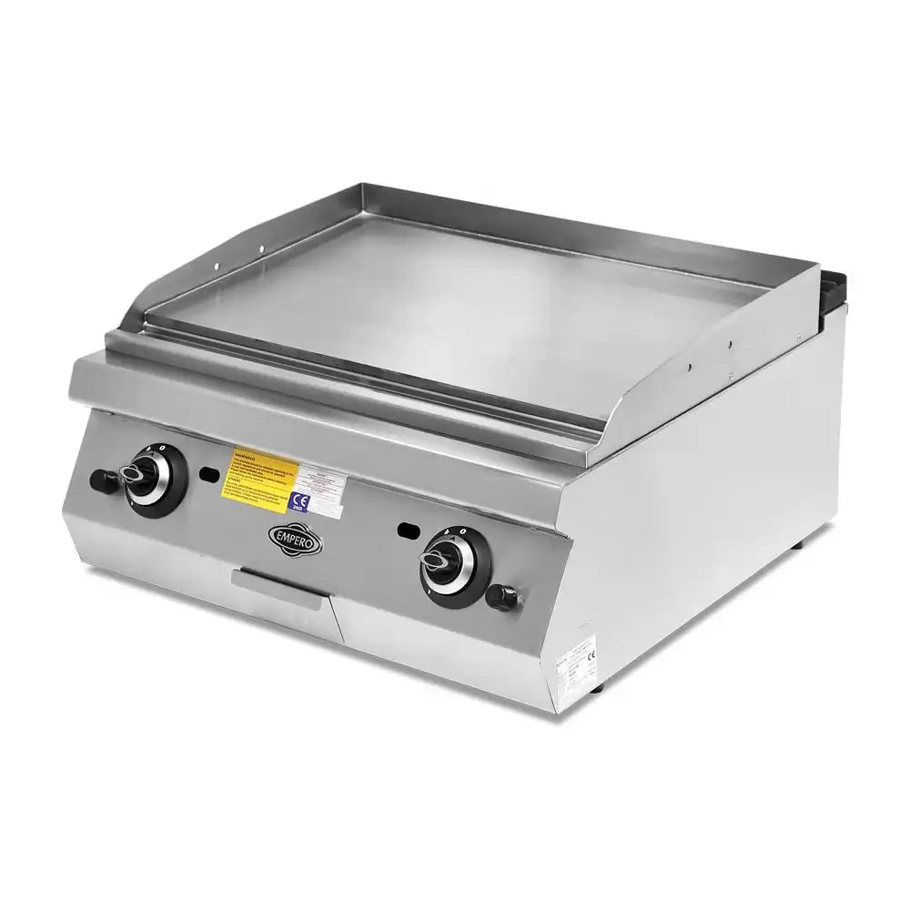 Gratar Neted, 2 zone de gatit, Alimentare Gaz, Putere 20.64 kw