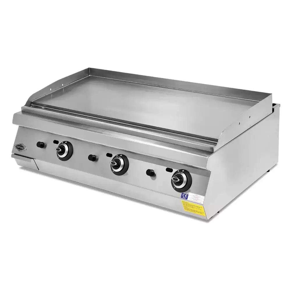Gratar din Crom Neted, 3 zone de gatit, Alimenare Gaz, Putere 26 kw