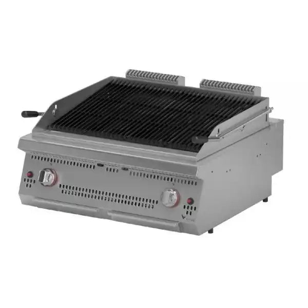 Gratar Roca Vulcanica, 2 zone de gatit, Alimentare Gaz, Putere 11 kw