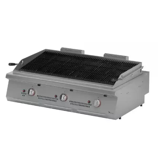 Gratar Roca Vulcanica, 3 zone de gatit, Alimentare Gaz, Putere 16.5 kw