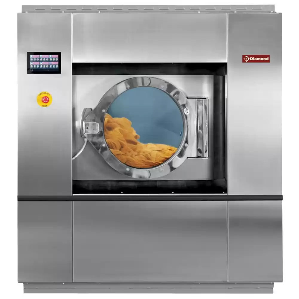 Mașină de spălat cu etanșare „oțel inoxidabil” 30 kg, cu TOUCH SCREEN