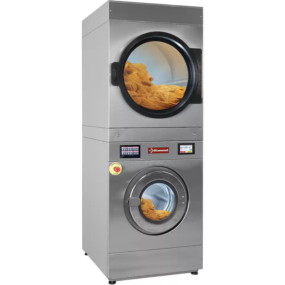 Mașină de spălat cu uscare super centrifuga 14 kg (electrică) + uscător rotativ 14 kg (electric) TOUCH SCREEN