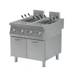 Masina pentru Fiert Paste cu Dulap Inchis, Alimentare Gaz Capacitate 18 L + 18 L