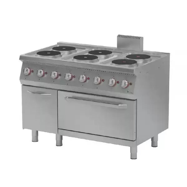 Masina de gatit cu 6 zone de gatit si cuptor electric, alimenare Electric, putere 20.6 kw
