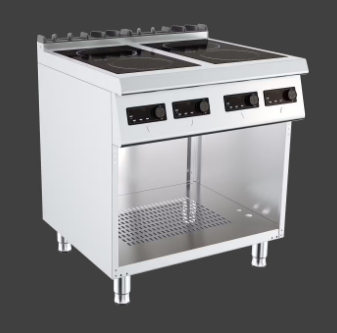 Plita cu inductie de banc cu dulap fara usa, 4 zona de gatit, Alimentare Electrica