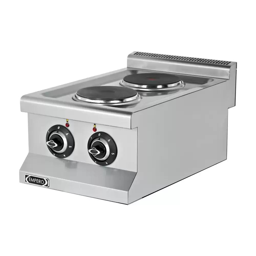 Plita electrica cu 2 zone de gatit circulare, 400x635x285 mm