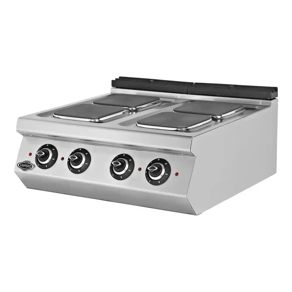Plita cu 4 placi patrate de banc, alimentare Electric 380 V, putere 9 kw