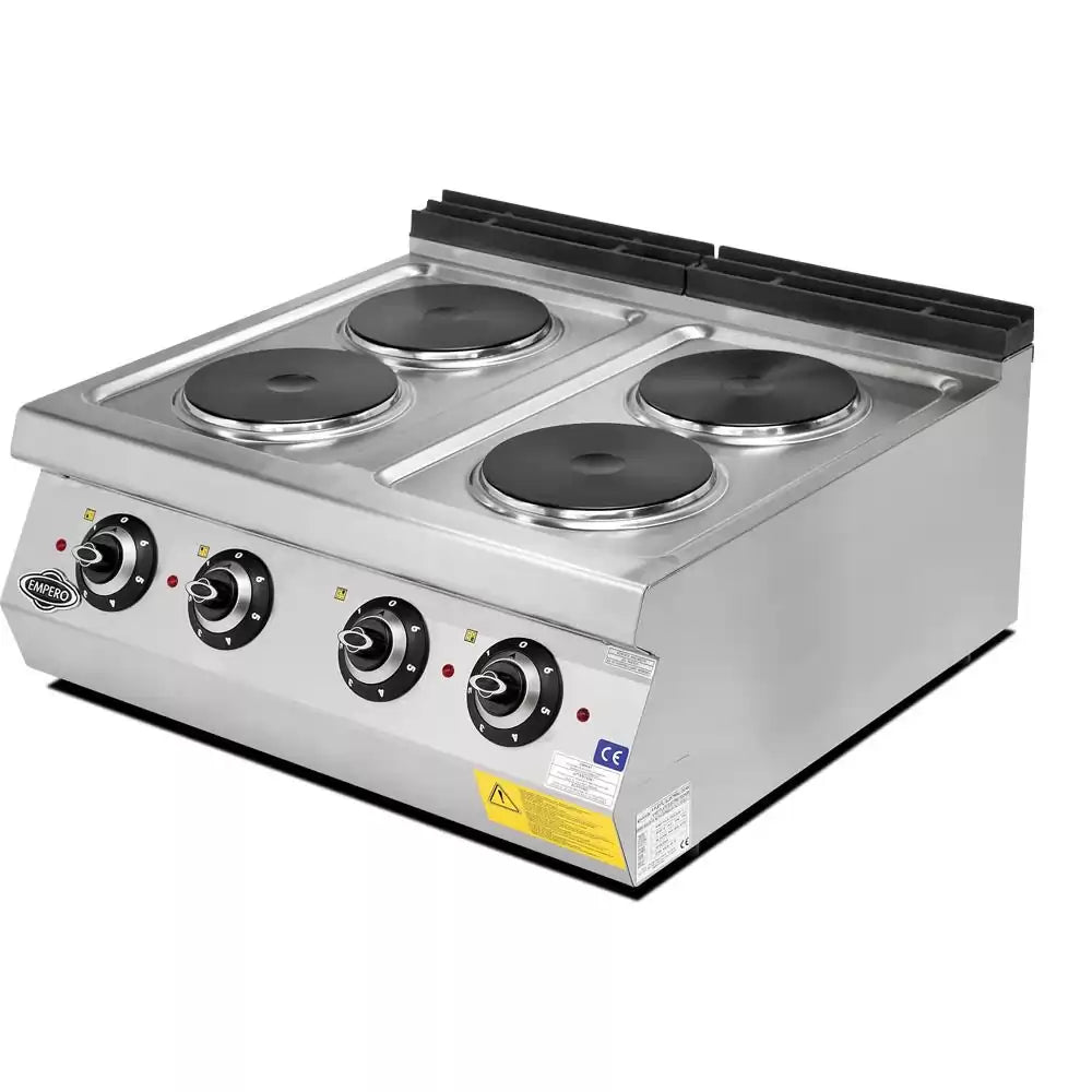 Plita cu 4 placi rotunde de banc, alimentare Electric 380 V, putere 8kw