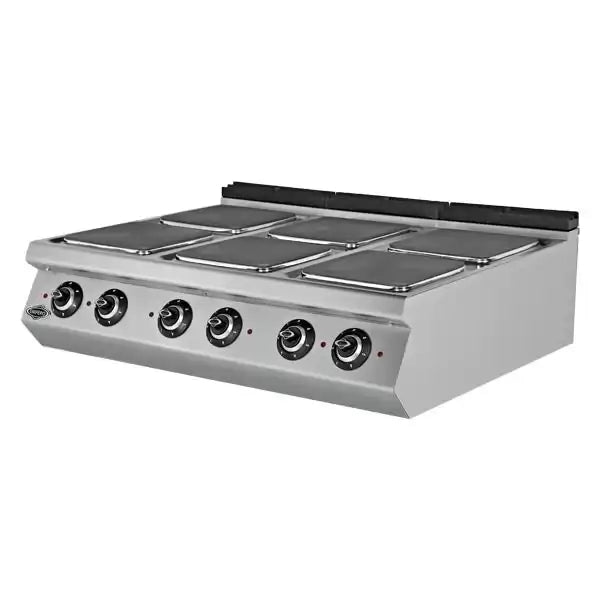 Plita cu 6 placi patrate, alimentare Electrica, putere 24 kw