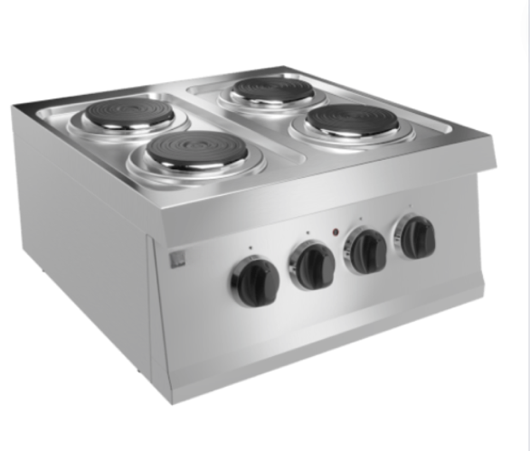 Plita electrica de banc cu 4 zone de gatit, 300x600x300 mm
