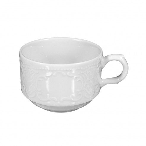 Ceașcă de Cafea 180 ml – Porțelan Alb, Model Salzburg
