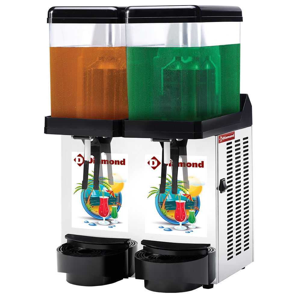 Dispenser Frigorific Băuturi – 2 x 12 Litri, Răcire Independentă