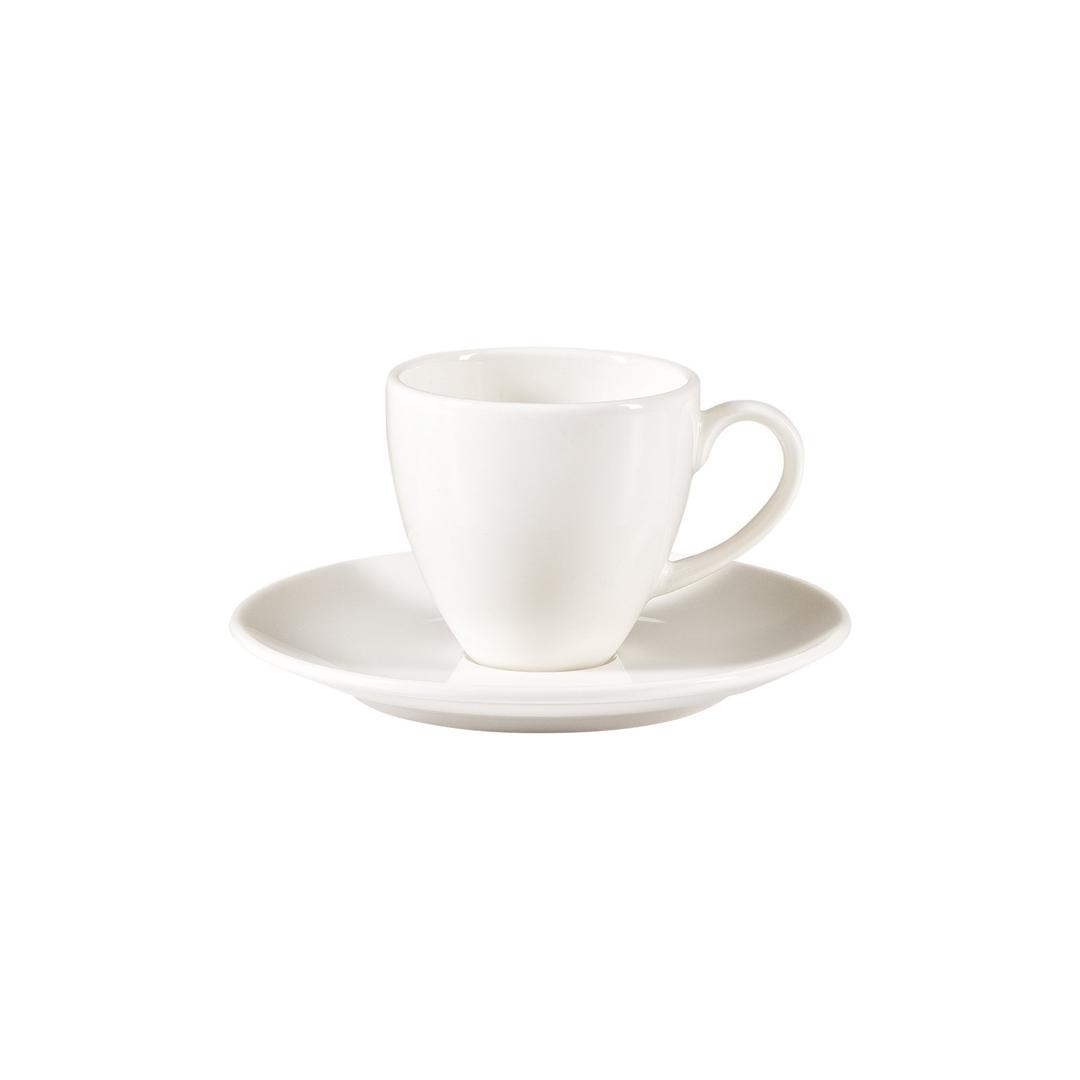 Ceașcă Espresso din Porțelan cu Farfurie – Seria Antalya