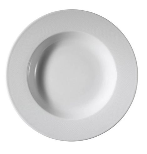 Farfurie Adâncă – 22 cm, Porțelan Alb, Design Simplu, Model Zümrüt