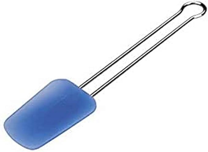 Lopățică din Silicon, 7.5 x 5 cm, Albastru/Argintiu – Pentru Gătit și Servire