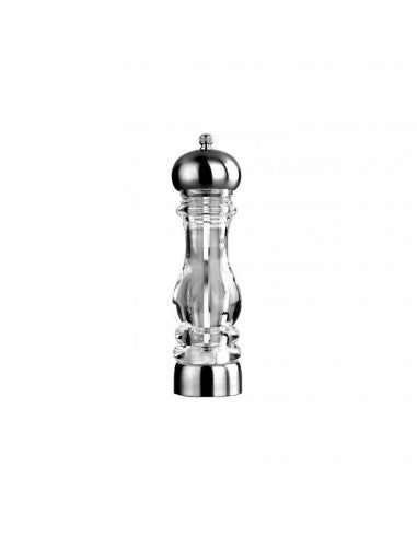 Râșniță Manuală Transparentă – 18 cm, Policaronat Rezistent, Mecanism Ceramic