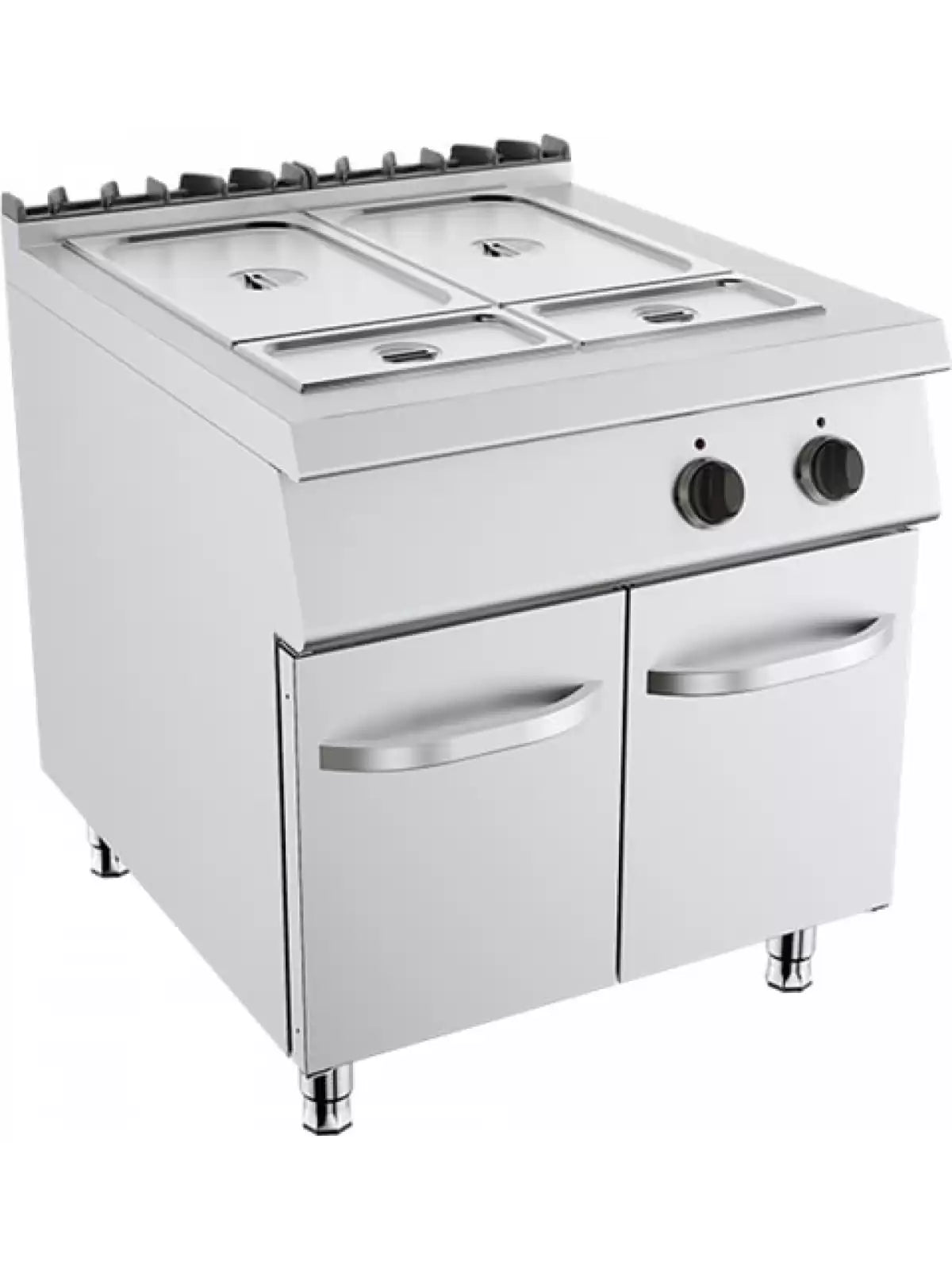 Bain Marie cu 2 cuve si dulap, Alimentare Electrica, Putere 4 kw