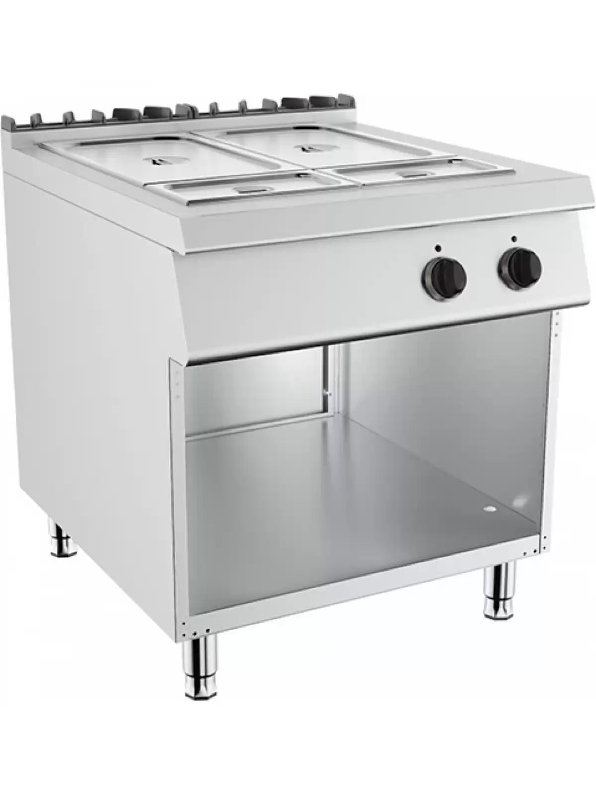 Bain Marie cu 2 cuve si dulap, Alimentare Electrica, Putere 4 kw