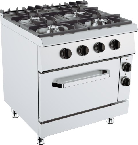 Mașină de gătit (electrică ) cu cuptor 26 kW - 4 zone de gătit