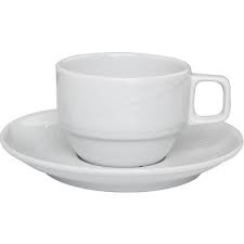 Ceașcă Porțelan pentru Ceai și Cafea cu Farfurie – Seria Antalya